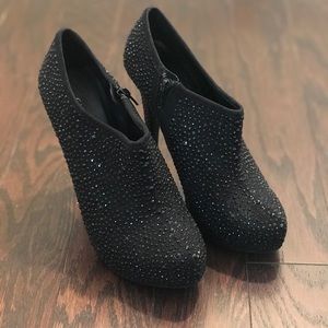 Black Studded Gianni Bini Booties